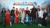 Minecraft YouTubers at A Minecraft Movie red carpet (Image via YouTube/Mumbo Jumbo)